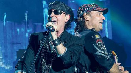 Immer noch hungrig. Sänger Klaus Meine (li.) bei einem Scorpions-Auftritt in Frankreich 2014.