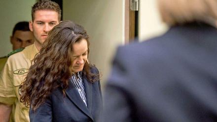 Beate Zschäpe am 25. März vor Gericht. Ab heute geht es im NSU-Prozess um die Raubüberfälle