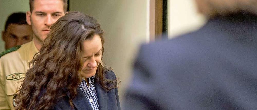 Beate Zschäpe am 25. März vor Gericht. Ab heute geht es im NSU-Prozess um die Raubüberfälle