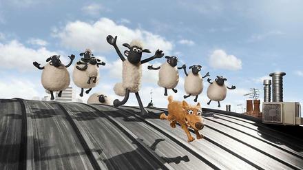 Szene aus "Shaun das Schaf".