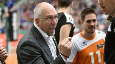 Endlich Mittendrin: Für Volleys-Trainer Mark Lebedew ist das Final-Four-Turnier das schönste Wochenende des Jahres.