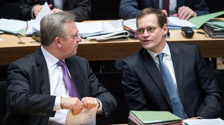 Der Regierende Bürgermeister Michael Müller (SPD) und sein Vize Frank Henkel (CDU).