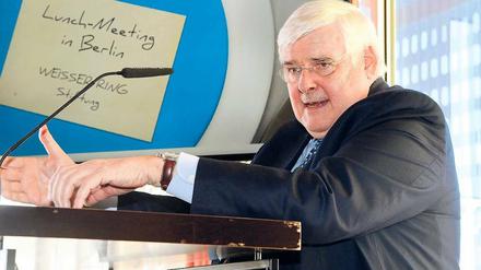 Prominentes Entführungsopfer. Richard Oetker am Mittwoch bei seinem Vortrag in Berlin.