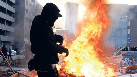 Flammender Appell in Frankfurt am Main.