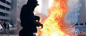 Flammender Appell in Frankfurt am Main.