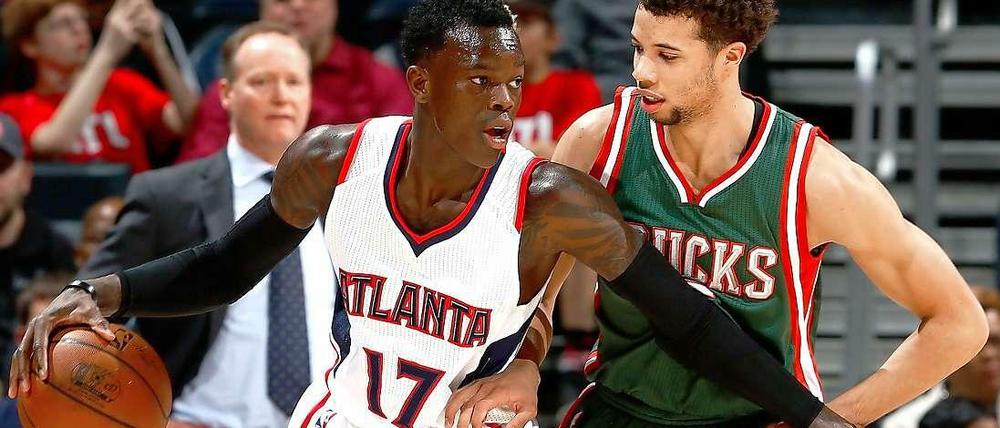 Probleme mit dem Zeh: Dennis Schröder fällt bei den Atlanta Hawks für unbestimmte Zeit aus.