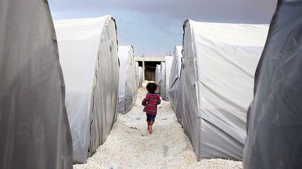 Syrisches Flüchtlingslager im Südosten der Türkei nahe Sanliurfa. 