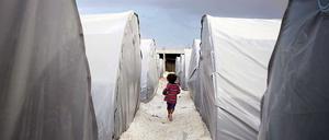 Syrisches Flüchtlingslager im Südosten der Türkei nahe Sanliurfa. 