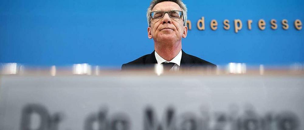 Bundesinnenminister Thomas de Maizière.