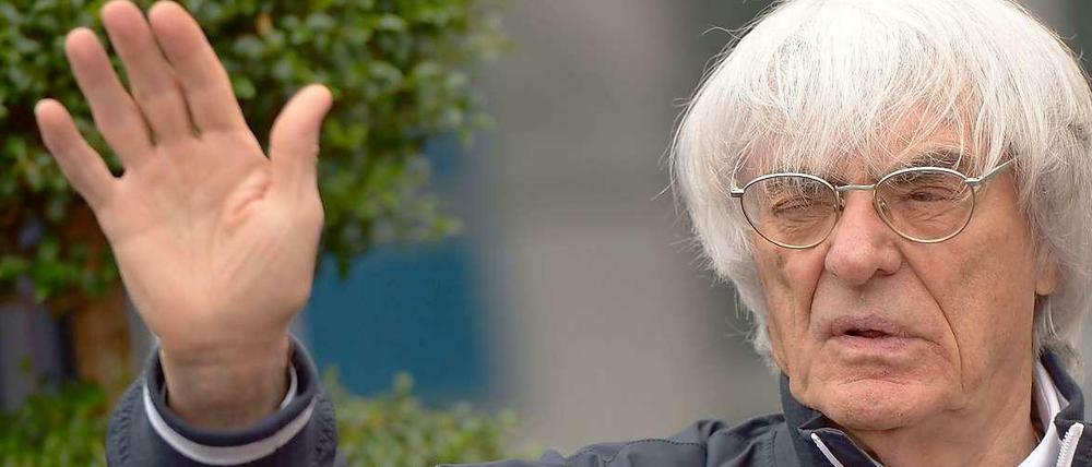 Gestoppt: Bernie Ecclestone kann auch für das Jahr 2016 kein Formel-1-Rennen garantieren.