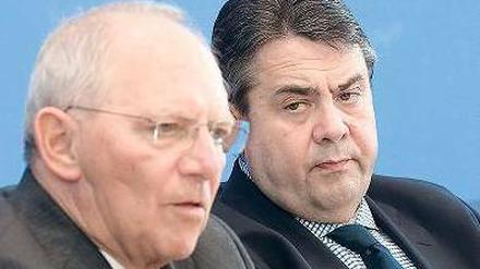 Wolfgang Schäuble und Sigmar Gabriel. 