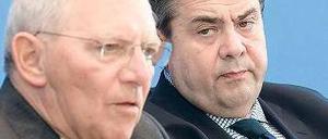 Wolfgang Schäuble und Sigmar Gabriel.