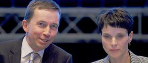 Bernd Lucke und Frauke Petry auf dem AfD-Parteitag in Bremen Anfang 2015.