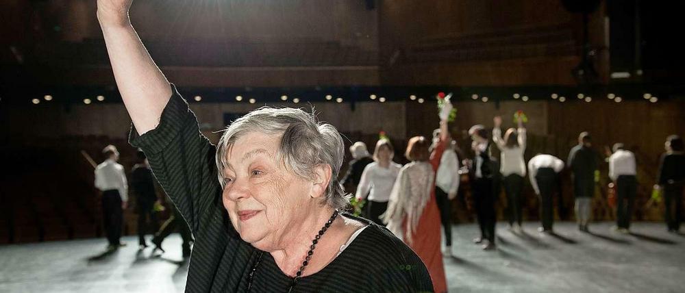 Bärbel Bolle an der Berliner Volksbühne.