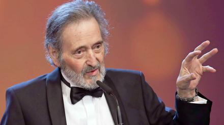 Helmut Dietl bei der Lola-Gala 2014, er wurde mit dem Preis fürs Lebenswerk geehrt.