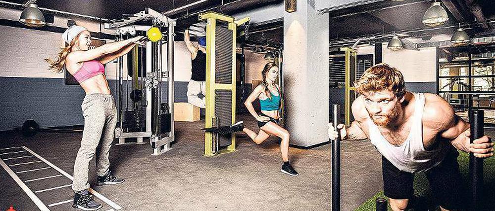 Garagen-Charme. Mit freien Übungen statt sturem Gerätetraining will die neue Kette bei Kunden punkten. 