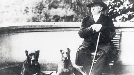 Der Alte von Friedrichsruh. Bismarck 1891 mit seinen geliebten Doggen. 