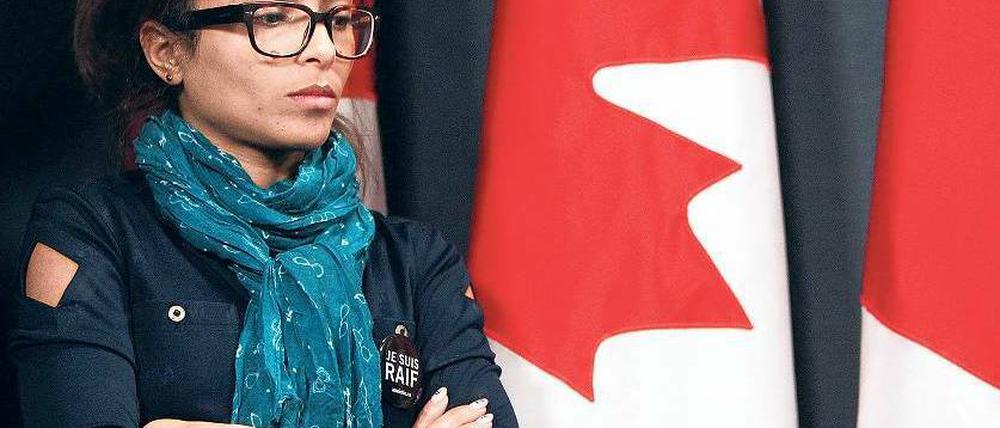 Kurz vor der Festnahme ihres Mannes flüchtete Ensaf Haidar nach Kanada.