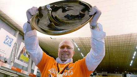 Trainer Mark Lebedew würde gern am Ende der Saison mit seinen Volleys die vierte Meisterschaft in Folge feiern.