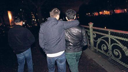 Die Jungs: Milo, Jamal und Maurize ziehen durch Kreuzberg.