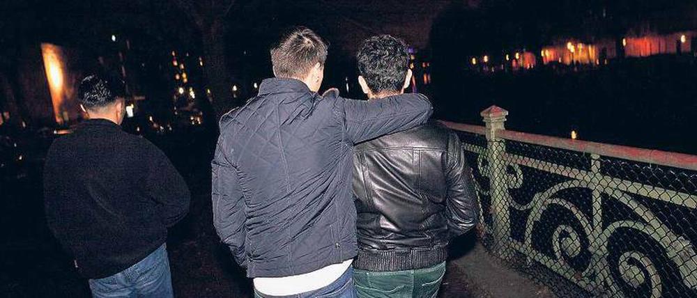 Die Jungs: Milo, Jamal und Maurize ziehen durch Kreuzberg.