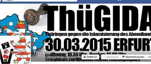 Thügida-Seite auf Facebook