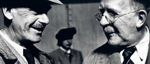 Thomas Mann, links, geboren 1875, und der ältere Bruder Heinrich, geboren 1871