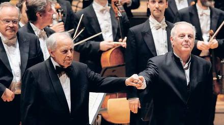 Boulenz und Barenboim bei einem Konzert mit der Berliner Staatskapelle 2011.