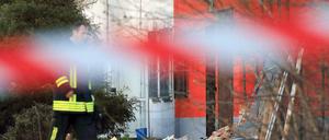 Nach dem Brand bei der Tafel in Gommern.