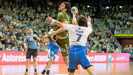 Petar Nenadic (Bild) war mit acht Treffern neben Fabian Wiede bester Torschütze der Füchse.