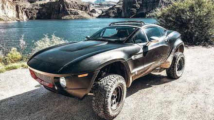 Rennkiste mit Spaßfaktor. Der rasante Rally Fighter besteht aus einer handgearbeiteten Kunststoffkarosserie und Komponenten verschiedener Autohersteller, hat knapp 450 PS und kostet 99.990 Dollar.