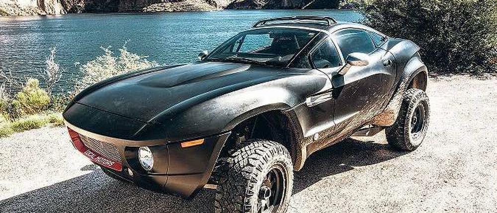 Rennkiste mit Spaßfaktor. Der rasante Rally Fighter besteht aus einer handgearbeiteten Kunststoffkarosserie und Komponenten verschiedener Autohersteller, hat knapp 450 PS und kostet 99.990 Dollar.