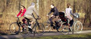 Radverkehr im Tiergarten.