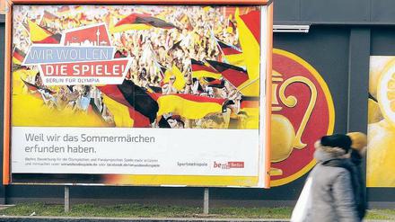 The games must go on. An einigen Stellen wird mit Plakaten und Logos noch für die verlorene Bewerbung geworben. 