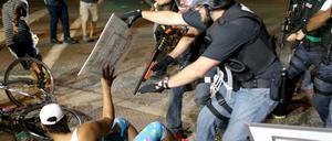 Unruhen in Ferguson im August 2014 nach dem Tod des schwarzen Teenagers Michael Brown