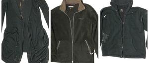 In diese Jacken war das Neugeborene eingewickelt.