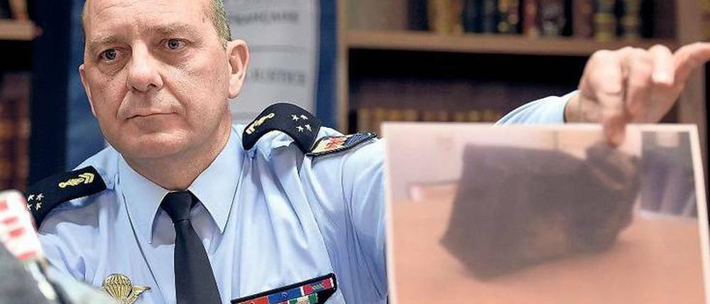 Die zweite Blackbox, der Flugdatenschreiber des Germanwings-Flugzeugs, das von Andreas Lubitz in den Alpen zum Absturz gebracht wurde.