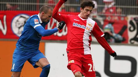 Selbstvertrauen: Valmir Sulejmani (r.) am Ball für Union Berlin.