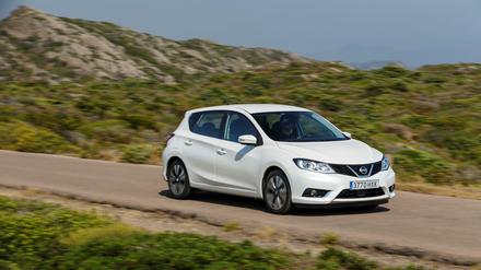 Kompakt und schnittig: Der neue Nissan Pulsar macht eine gute Figur. Unter dem Blech steckt die Technik des Kompakt-SUV Juke.