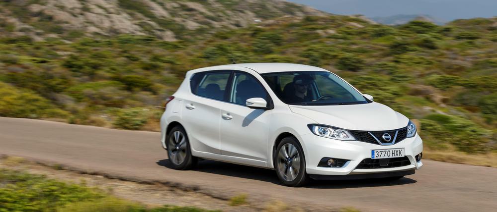 Kompakt und schnittig: Der neue Nissan Pulsar macht eine gute Figur. Unter dem Blech steckt die Technik des Kompakt-SUV Juke.