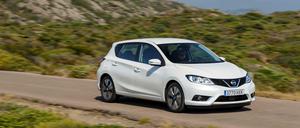 Kompakt und schnittig: Der neue Nissan Pulsar macht eine gute Figur. Unter dem Blech steckt die Technik des Kompakt-SUV Juke.