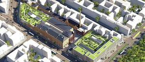 Es grünt so grün: So soll das Schultheiss Quartier einmal von oben aussehen.