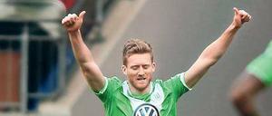 André Schürrle feierte gegen Stuttgart seinen ersten Treffer für Wolfsburg.