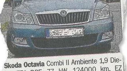 Ein Renner. Der gebrauchte Skoda des Tierparkdirektors ging schnell weg. 