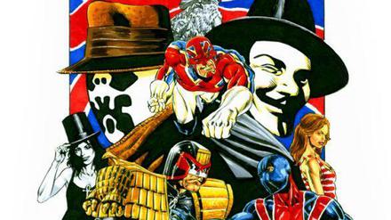 Very British. Mike Perkins gestaltete das Plakat zum diesjährigen Comicfestival München, Gastland ist diesmal Großbritannien.
