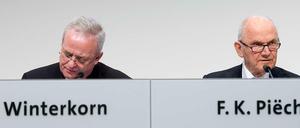 Wie geht es weiter mit VW: Konzernchef Martin Winterkorn und Ferdinand Piëch haben offenbar unterschiedliche Vorstellungen.