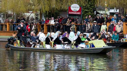 Los geht’s. Seit Ostern läuft die Hauptsaison im Spreewald. 