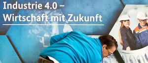 Ein Schwerpunkt der Hannover Messe wird in diesem Jahr das Thema "Industrie 4.0 - Wirtschaft mit Zukunft" sein. Die Industriemesse findet vom 13. bis 17. April 2015 statt.