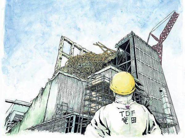 Mann mit der Maske. Aus Angst, sonst nicht mehr zur Ruine von Fukushima zurückkehren zu können, arbeitet Kazuto Tatsuta unter Pseudonym.