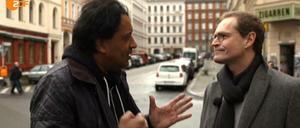 Mit Cherno Jobatey in der Bergmannstraße: Berlins Regierender Bürgermeister Michael Müller plauderte am Mittwoch im ZDF-Morgenmagazin über Michael Müller